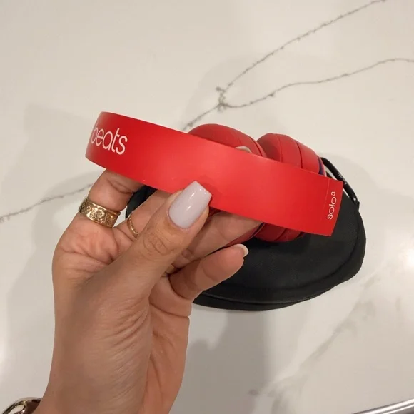 Red Wireless Headphones